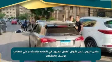 عاجل اليوم.. نص أقوال “طفل المرور” في اتهامه بالاعتداء على الطالب يوسف بالمقطم